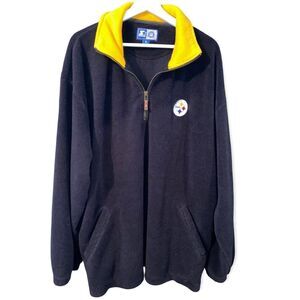 Starter Vintage NFL Pittsburgh Steelers HalfZip Pullover Size XL